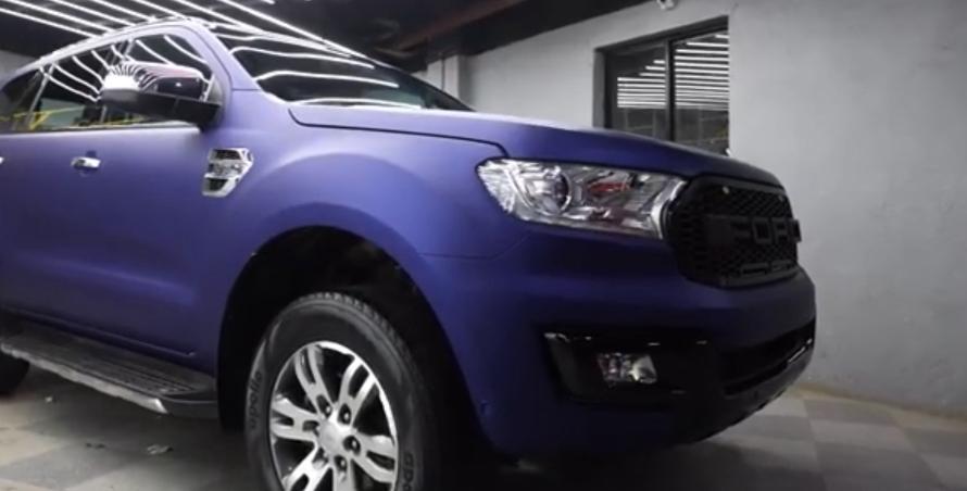 THIS MIDNIGHT BLUE PPF ON ENDEVOUR LOOKS PRETTY COOL!